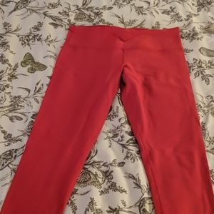 Red Lululemon tights